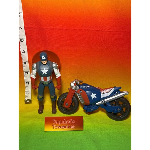 Marvel Toys Marvel Avengers Captain America Action Figure Motorcycle Bike Poshmark